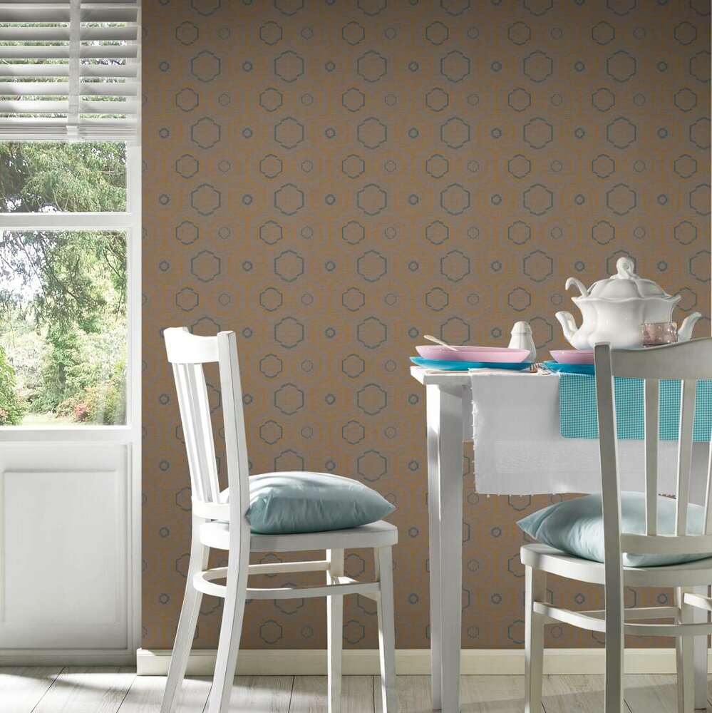 AS Creation Ethnic Origin 37177-3 | 371773 - oker petrol