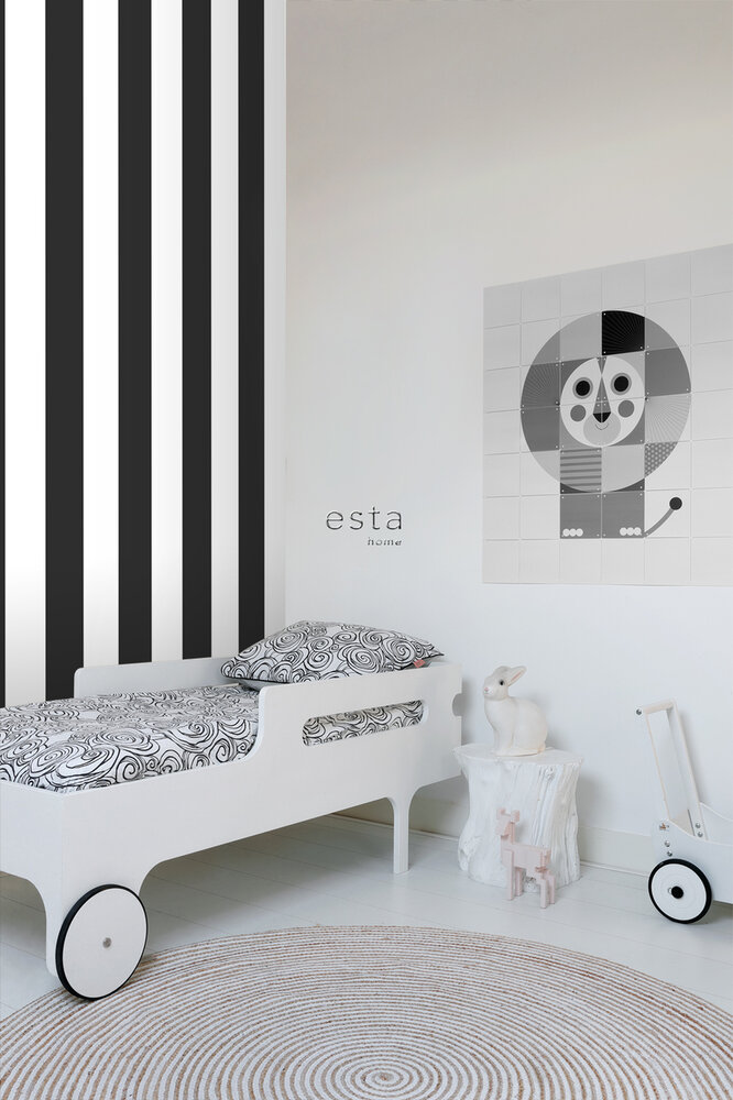 Esta Home Black &amp; White 139111 (incl. Gratis Lijm*) - Zwart Wit