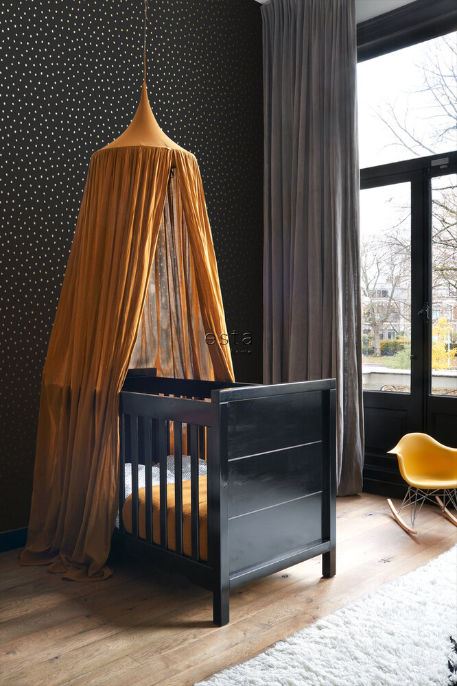 Esta Home Black &amp; White 139122 (incl. Gratis Lijm*) - Zwart - Goud