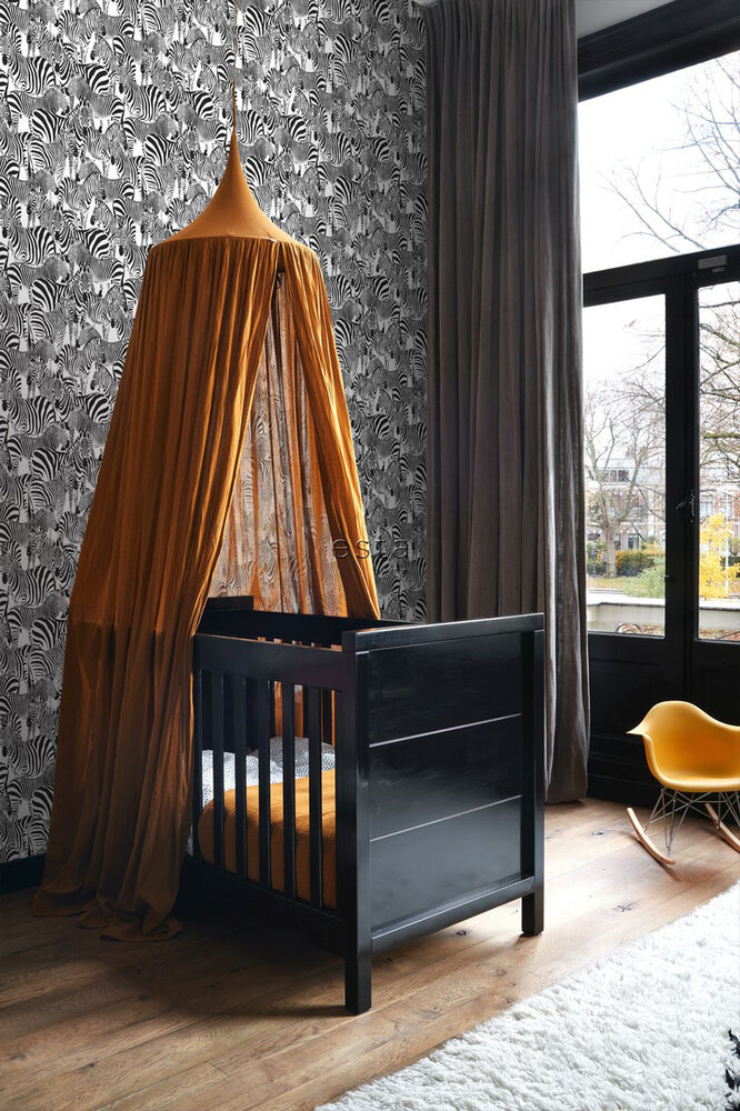 Esta Paradise 139155 Zebra (incl. Gratis Lijm*) - Zwart Wit