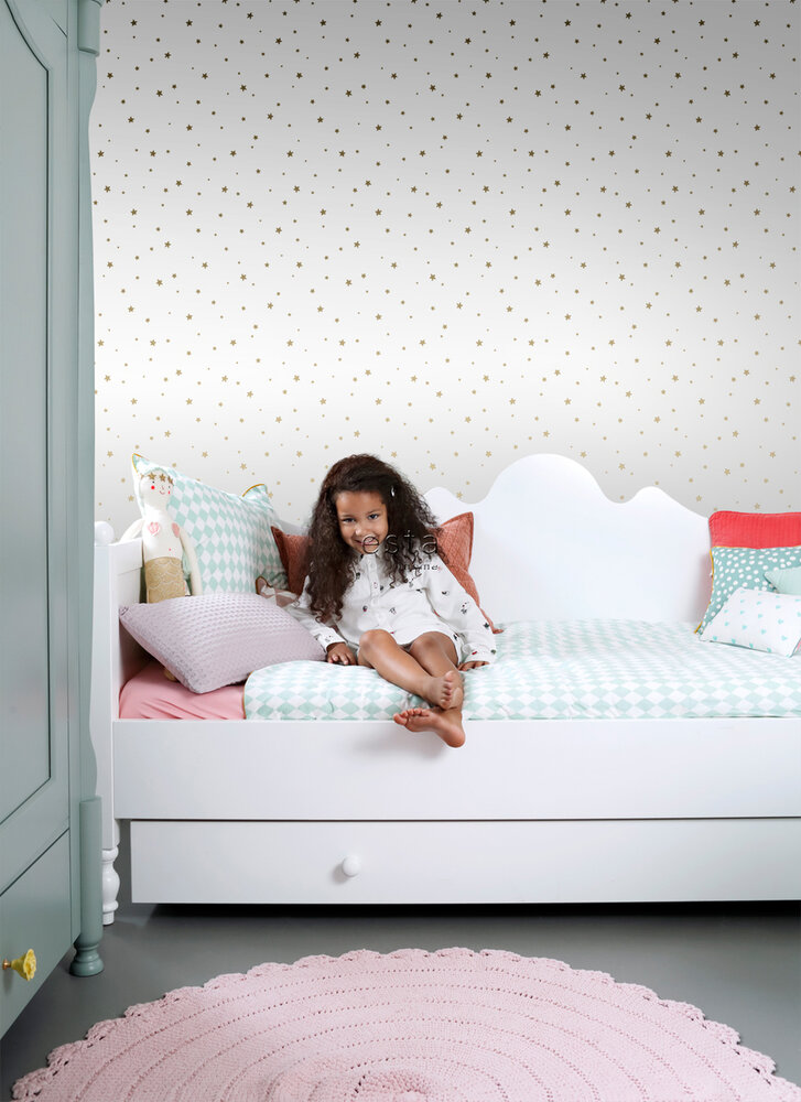 Esta Home Forest Friends Wit Goud 139259 (incl. Gratis Lijm*) - Wit - Goud