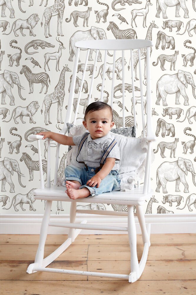 Esta Home To the Moon and Back 139510 (incl. Gratis Lijm*) - Zwart Wit