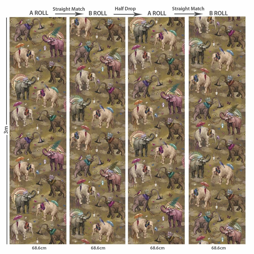 Santorus I Elephant&#039;s March - Coriander (A+B set) WP030215 (*incl. Gratis Lijm*)