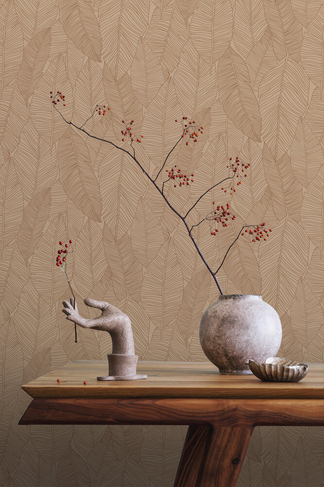 Esta Home Bladeren 139353 (incl. Gratis Lijm*) Terracotta Roze
