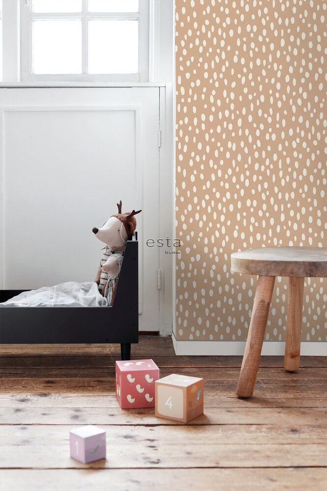 Esta Home Stippen 139555 (incl. Gratis Lijm*) Terracotta Beige