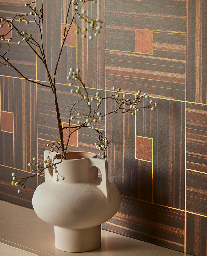 Eijffinger Gilded 340183 (incl. Gratis Lijm*) Bruin