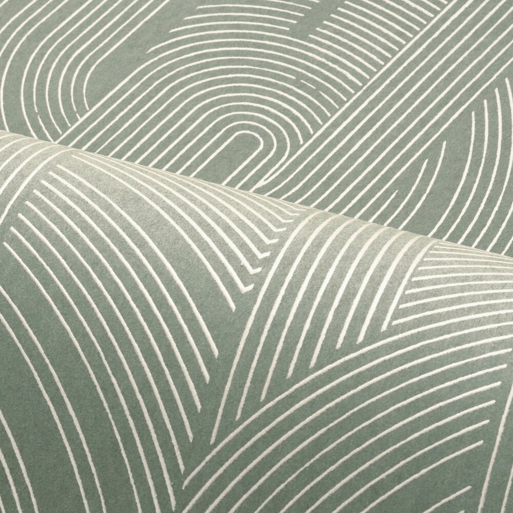 Casamance Faubourg Des Lumières (incl. Gratis Lijm**) 76281936 - Groen