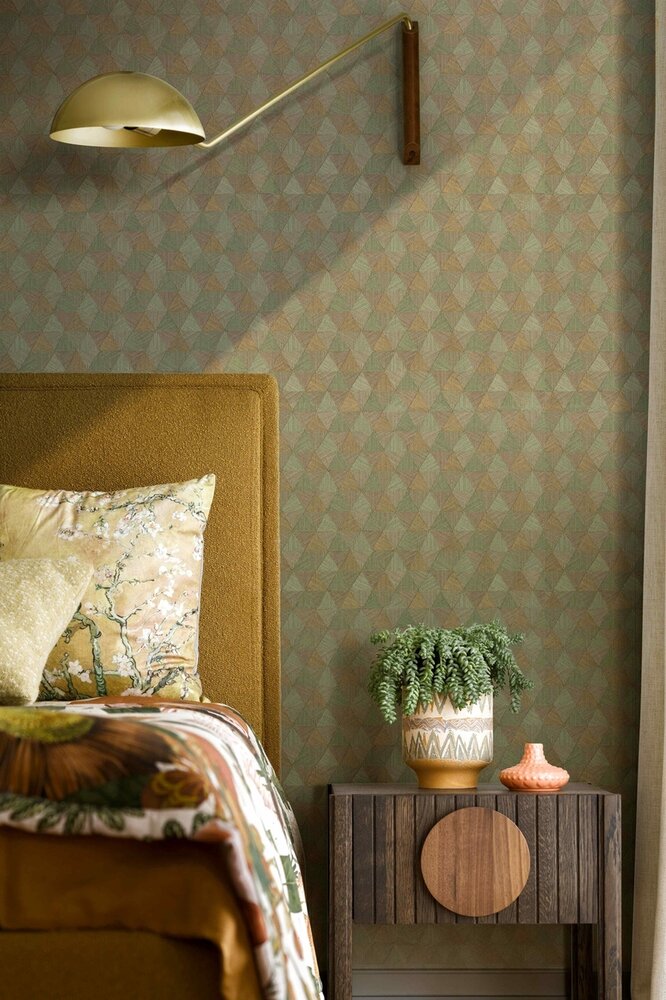 HookedOnWalls JV 602 JAIPUR TRIANGLES TROPICALES 6834 (incl. Gratis Lijm*)