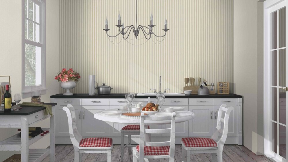 Rasch Trianon XIII 515336 Groen / Cr&egrave;me