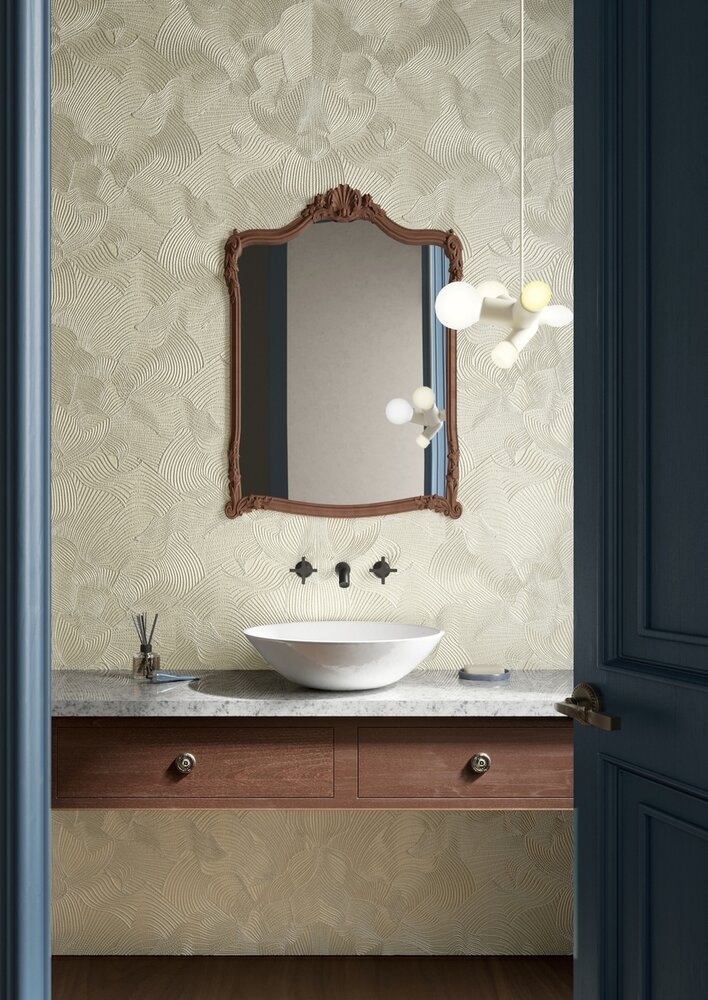 Arte MOOOI GREEN HOUSE TECHNO BEE EMBROIDERED MO5040 Wit (incl. Gratis Lijm*)