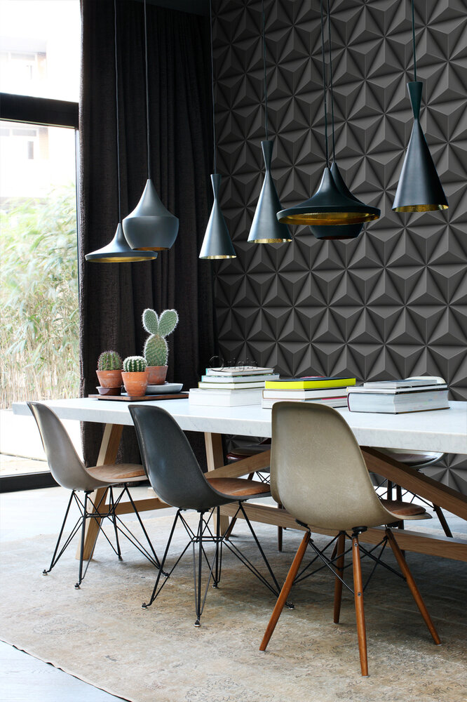 Origin Wallcoverings 3D Reflections (incl. Gratis Lijm*) 347816 - Grijs