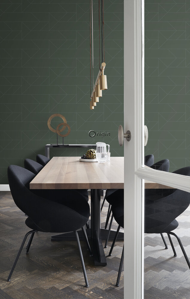 Origin Wallcoverings City Chic (incl. Gratis Lijm*) 347728 - Groen