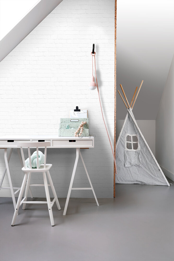 Origin Wallcoverings Hide &amp; Seek (incl. Gratis Lijm*) 347486 - Wit