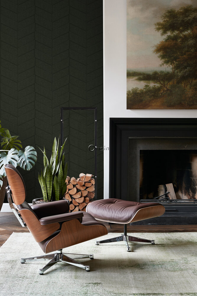 Origin Wallcoverings Luxury Skins (incl. Gratis Lijm*) 347796 - Groen