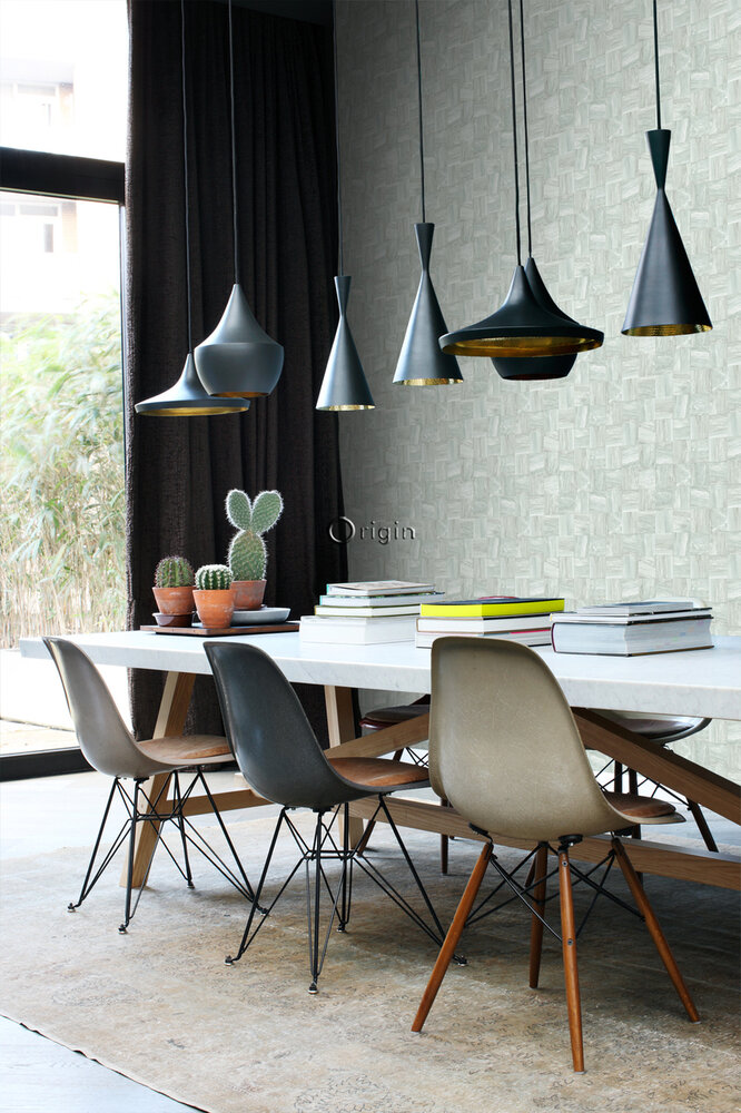 Origin Wallcoverings Mati&egrave;res (incl. Gratis Lijm*) 347516 - Blauw / Groen