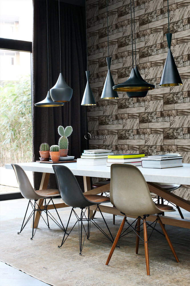 Origin Wallcoverings Mati&egrave;res (incl. Gratis Lijm*) 337251 - Bruin