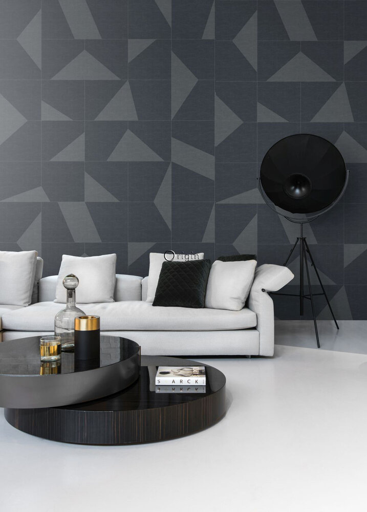 Origin Wallcoverings Natural Fabrics (incl. Gratis Lijm*) 357232 - Grijs