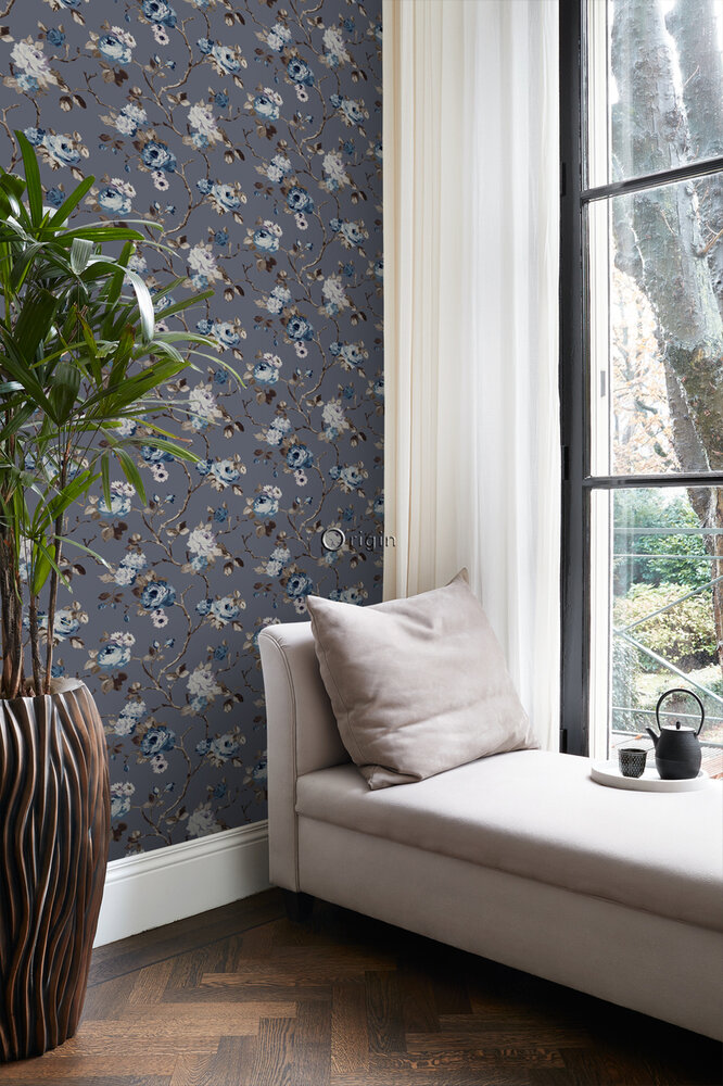 Origin Wallcoverings Wunderkammer (incl. Gratis Lijm*) 347429 - Blauw / Groen / Blauw