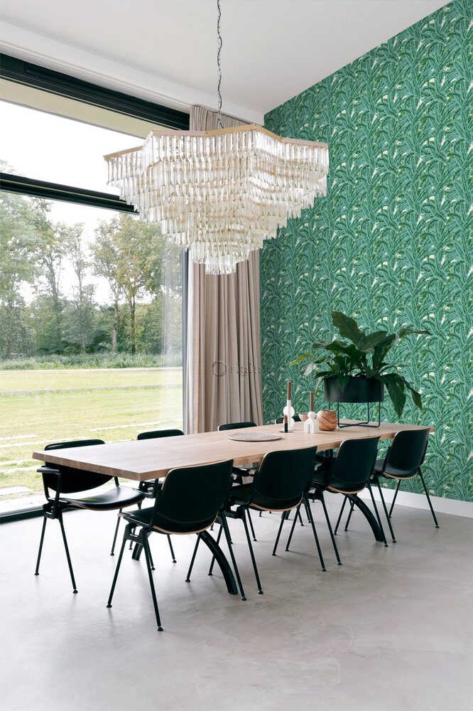 Origin Wallcoverings Wunderkammer (incl. Gratis Lijm*) 347437 - Groen