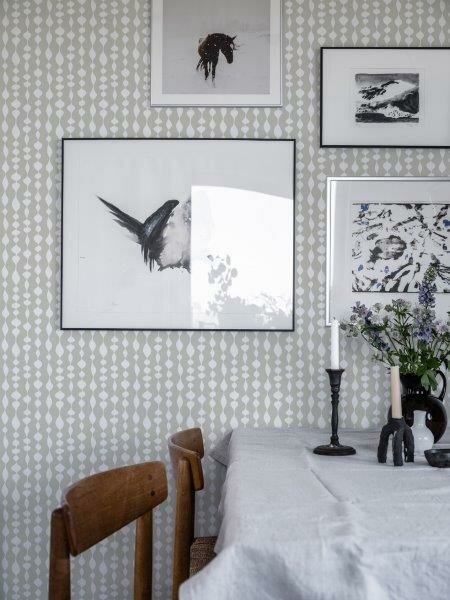 Dutch Wall Decor Gammalsvenska Klassiker 527-02 (incl. Gratis Lijm*) Grijs