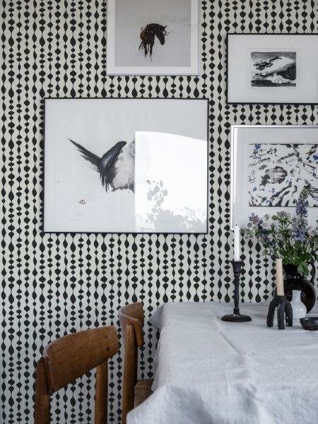 Dutch Wall Decor Gammalsvenska Klassiker 527-05 (incl. Gratis Lijm*) Zwart