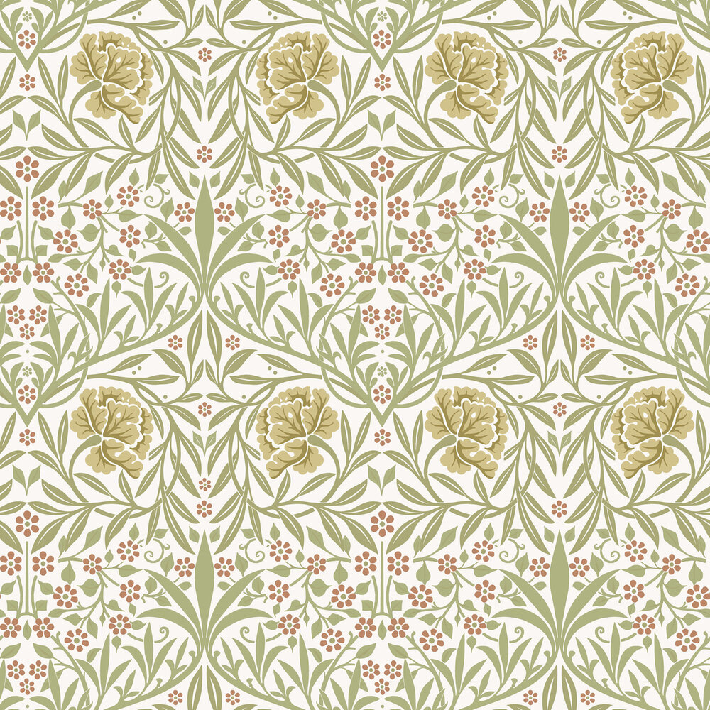Dutch First Class Hidden Treasures 2 82045 - Geel / groen Behang