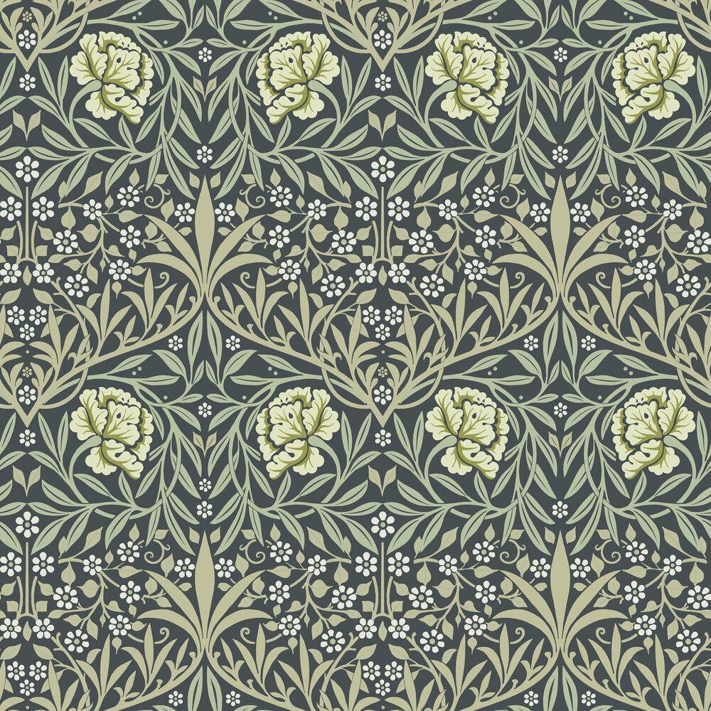 Dutch First Class Hidden Treasures 2 82047 - Blauw / groen Behang