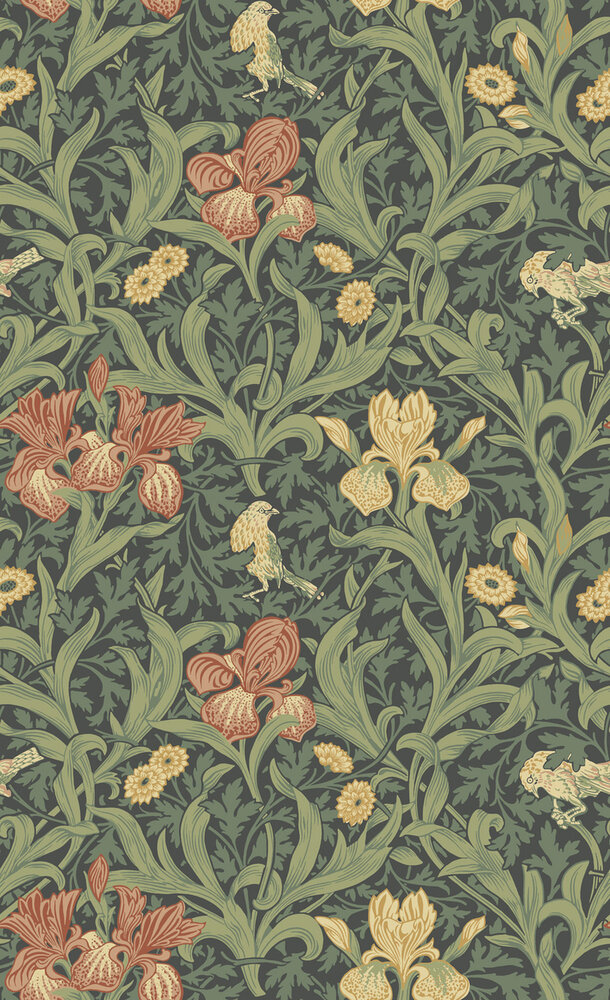 Dutch First Class Hidden Treasures 2 82051 - Blauw / groen Behang