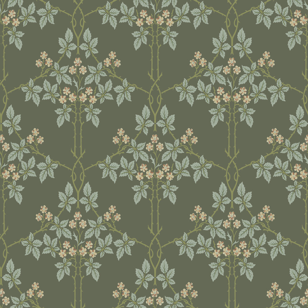 Dutch First Class Hidden Treasures 2 82055 - Groen / roze / blauw Behang