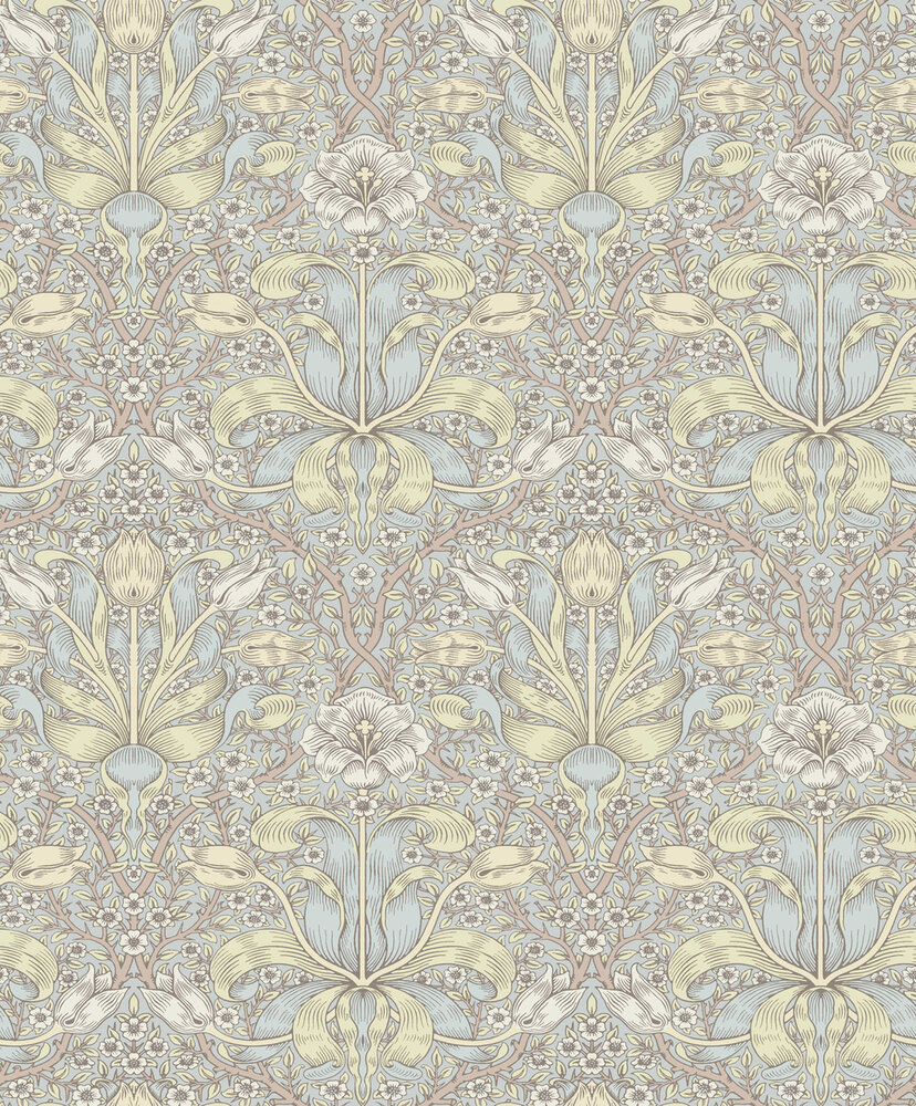 Dutch First Class Hidden Treasures 2 82066 - Blauw Behang