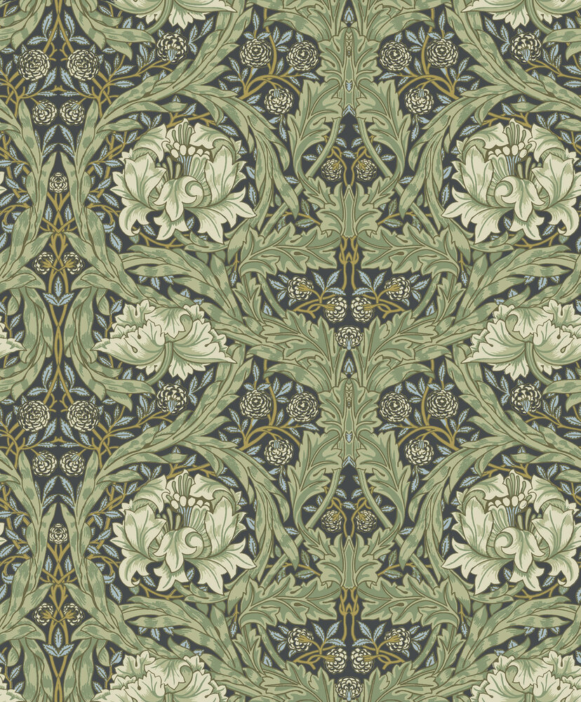 Dutch First Class Hidden Treasures 2 82075 - Groen / blauw Behang
