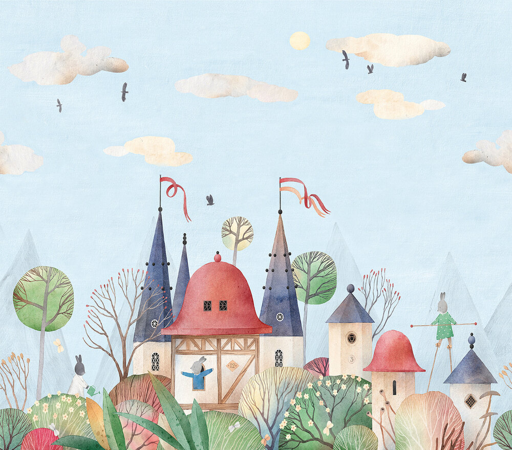 Dutch Wallcoverings Cute Walls CW6007-1 - Multicolours Behang