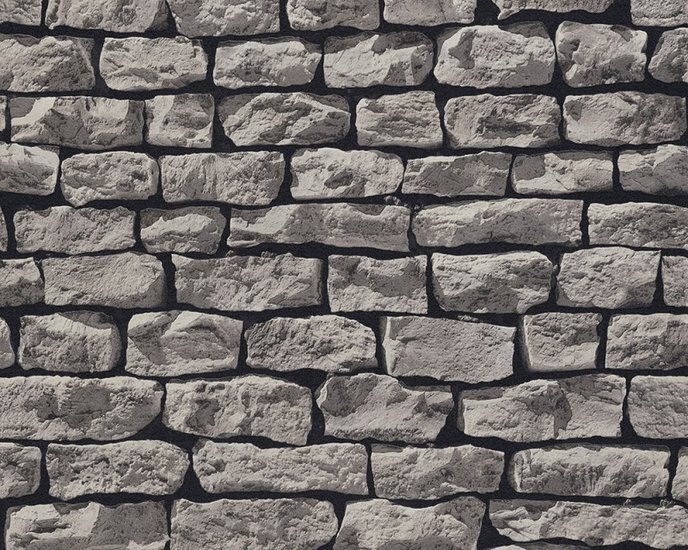 AS Creation Wood&#039;n Stone 9079-29 Steenstructuur Behang