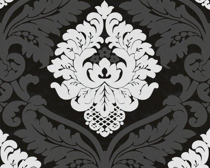 Living Walls Black &amp; White 5543-14 - Zwart Behang