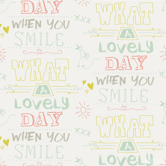 Cozz Smile behang 61166-02 What a lovely day Behang