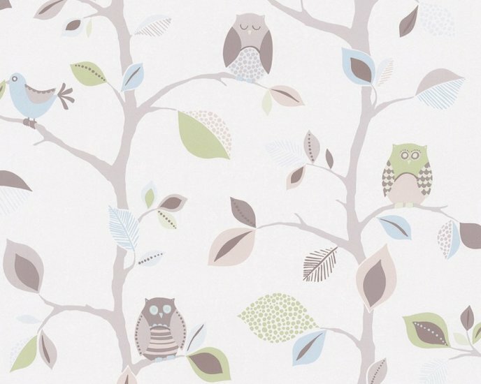 UILEN behang - AS Creation 8563-33 - Bruin / Groen Behang