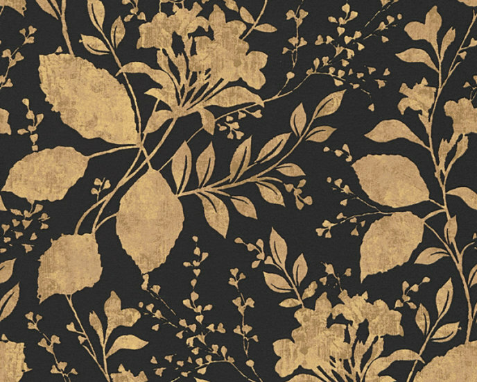 AS Creation Memory 3 32986-3 - Zwart / Goud Behang