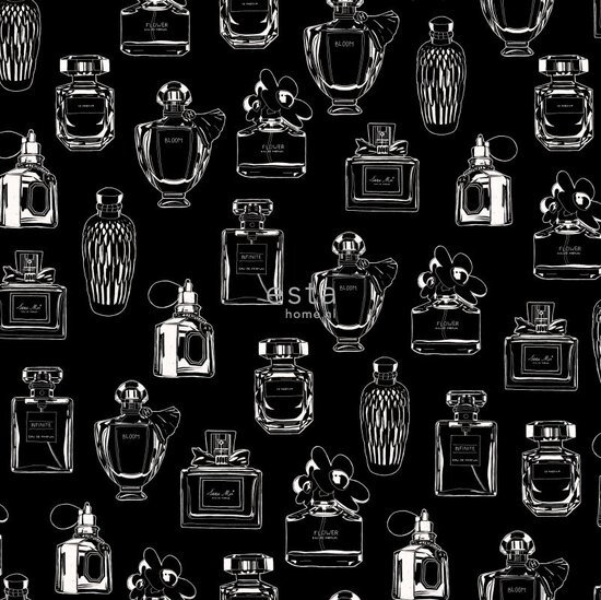 Esta #FAB krijtverf 128827 - Zwart Wit Behang