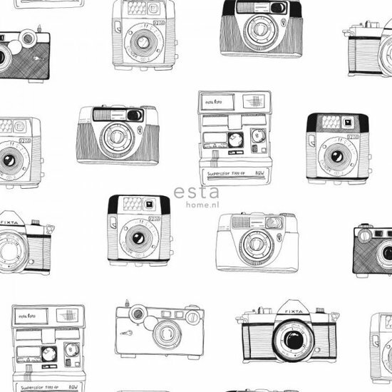 Esta #FAB HD 138843 - Zwart Wit Behang