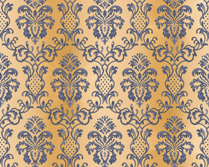 AS Creation Hermitage 10 - 335454/33545-4 - Blauw / goud Behang