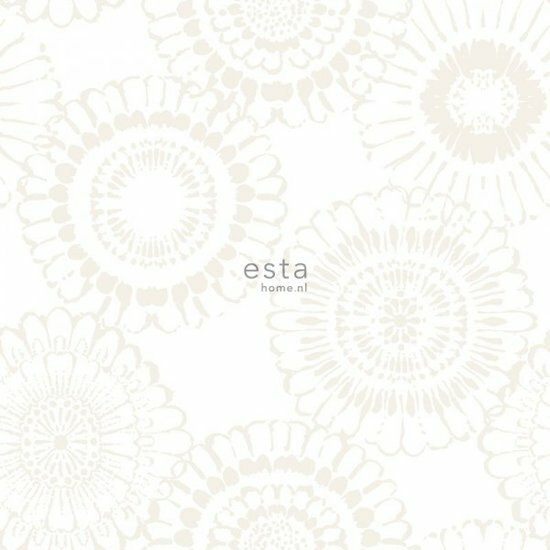 Esta Little Bandits 138910 - Zilver - Wit Behang