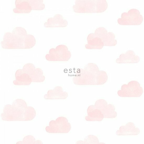 Esta Little Bandits 138929 - Wit - Roze Behang