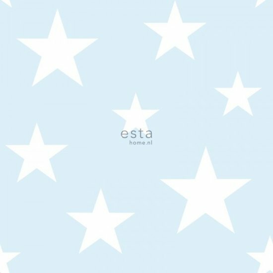 Esta Little Bandits 138932 - Blauw Behang