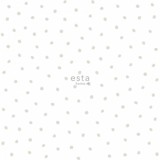 Esta Little Bandits 138935 - Wit - Grijs Behang