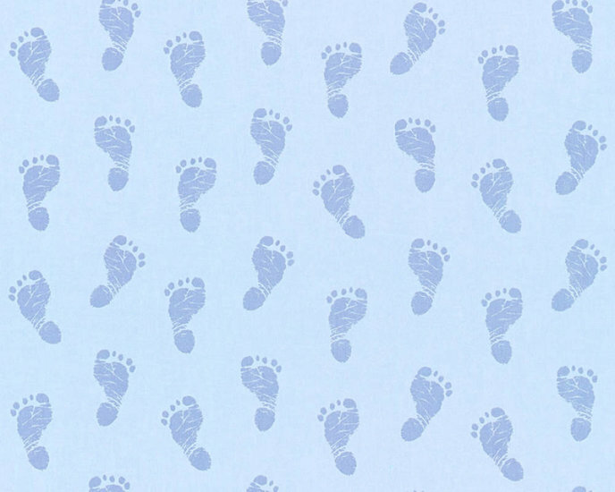 AS Creation Little Stars 35863-2 - Blauw / Metallic Behang