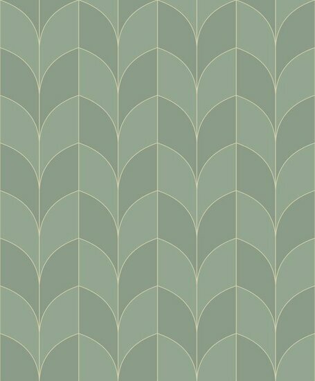 Casadeco Belle Epoque BEEP82257414 - Groen Behang