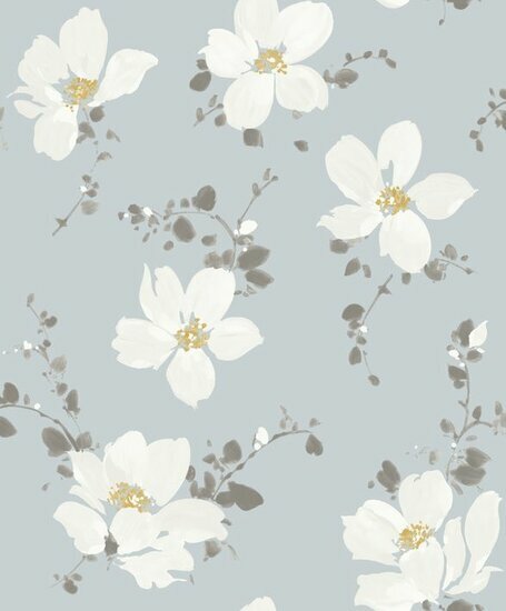 Casadeco Florescence FLRE82326116 - Blauw Behang