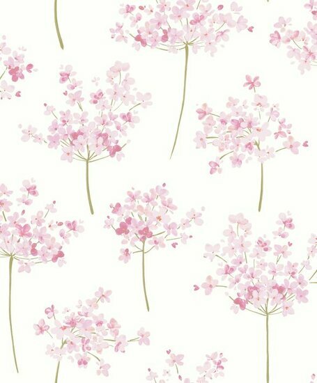 Casadeco Florescence FLRE82334303 - Roze / Grijs Behang