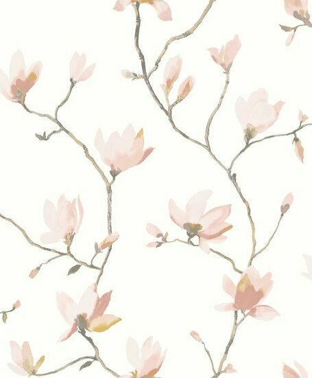 Casadeco Florescence FLRE82364212 - Roze / Wit Behang