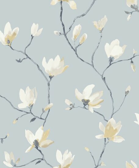 Casadeco Florescence FLRE82366122 - Blauw Behang
